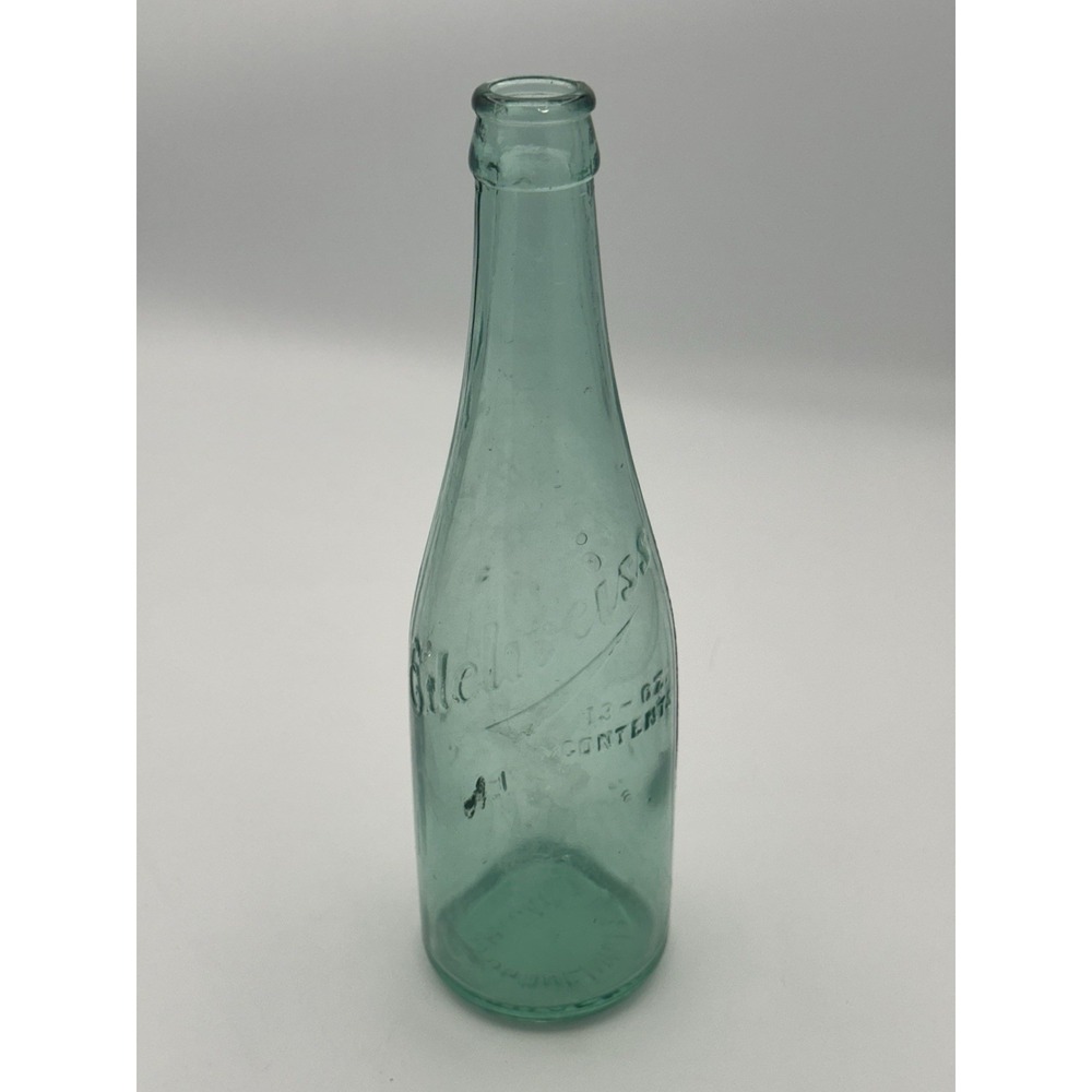 Vintage Edelweiss Schoenhofen Brewery Chicago Glass Bottle 13oz Embossed
